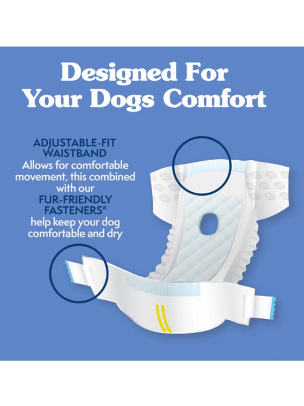 *NIP* Simple Solution Disposable Female Dog Diapers, XXL 22"- 37" waist, 30 Ct. - Picture 3 of 11